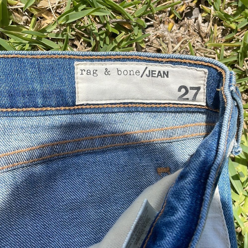 [rag & bone] “Relay” Striped Panel Jeans - Size 27 - Picture 4 of 6